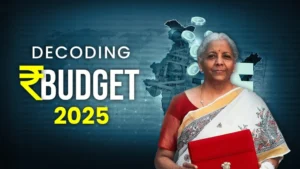 Union Budget 2025 infographic showcasing tax cuts and agricultural reforms